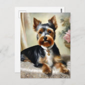 Yorkshire Terrier Cute Dog Briefkaart (Voorkant / Achterkant)