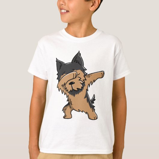 Yorkshire Terrier Dabbing T-shirt (Voorkant)