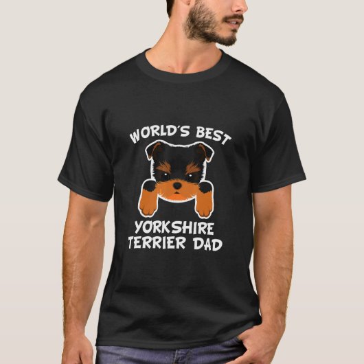Yorkshire Terrier Dad Dog Owner T-shirt (Voorkant)