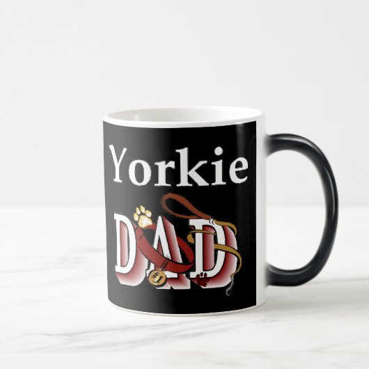 Yorkshire Terrier Dad Gifts Magische Mok (Rechts)