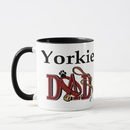 Yorkshire Terrier Dad Gifts Mok (Links)