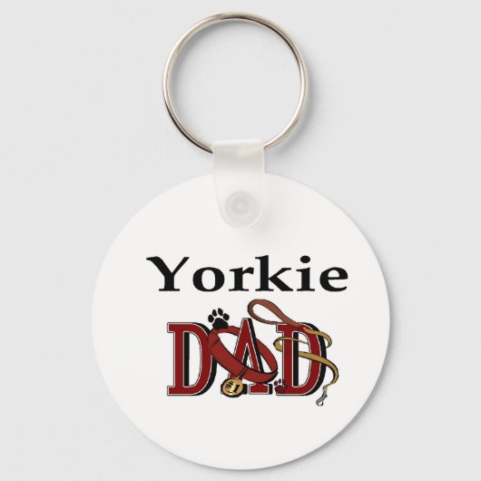 Yorkshire Terrier Dad Gifts Sleutelhanger (Voorkant)