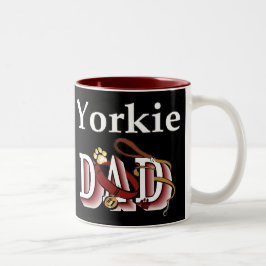 Yorkshire Terrier Dad Gifts Tweekleurige Koffiemok