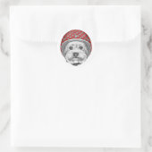 Yorkshire Terrier Dareduivel Ronde Sticker (Tas)
