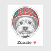 Yorkshire Terrier Dareduivel Sticker (Vel)