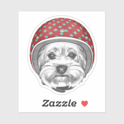 Yorkshire Terrier Dareduivel Sticker (Vel)