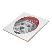 Yorkshire Terrier Dareduivel Tegeltje (Zijkant)