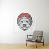 Yorkshire Terrier Dareduivel Wandkleed (In situ)