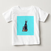 Yorkshire Terrier Doberman Blauwe stippen (Voorkant)