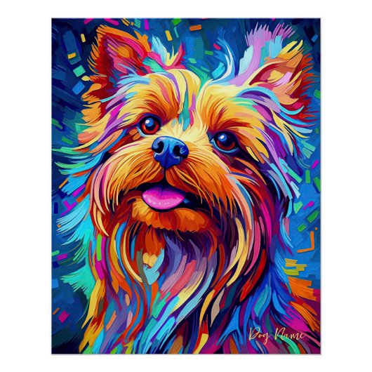 Yorkshire Terrier Dog 001 - Zetton Ziana Perfect Poster (Voorkant)
