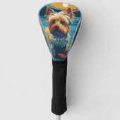 Yorkshire Terrier Dog 002 - Bruno Pokopen Golfheadcover (Voorkant)
