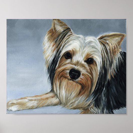 Yorkshire Terrier Dog Art Print (Voorkant)