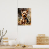 Yorkshire Terrier Dog Art Print Poster (Keuken)