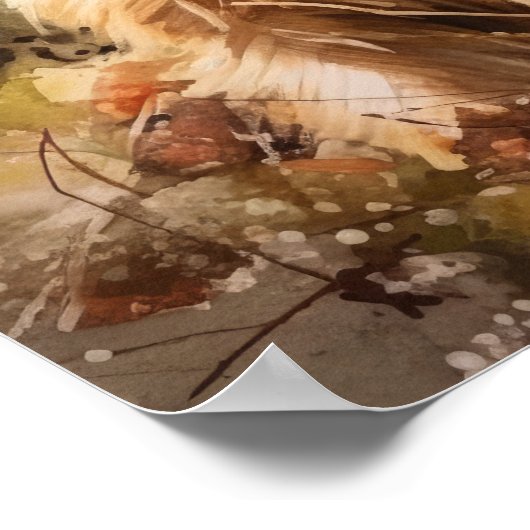 Yorkshire Terrier Dog Art Print Poster (Hoek)