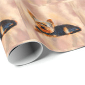 Yorkshire Terrier Dog Art Waterverf Portret Cadeaupapier (Rol Hoek)