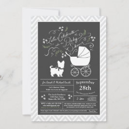 Yorkshire Terrier Dog Baby shower Genderneutraal Kaart