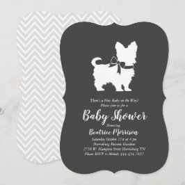 Yorkshire Terrier Dog Baby shower Genderneutraal Kaart
