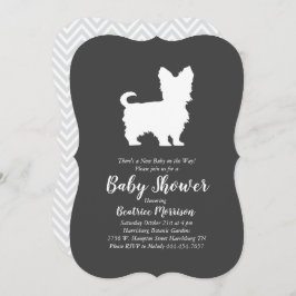 Yorkshire Terrier Dog Baby shower Genderneutraal Kaart