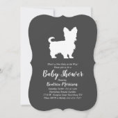 Yorkshire Terrier Dog Baby shower Genderneutraal Kaart (Voorkant)