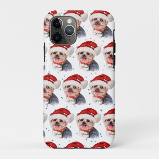 Yorkshire Terrier Dog Breed Christmas Stars Case-Mate iPhone Case (Achterkant)