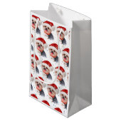 Yorkshire Terrier Dog Breed Christmas Stars Klein Cadeauzakje (Voorkant Gekanteld)