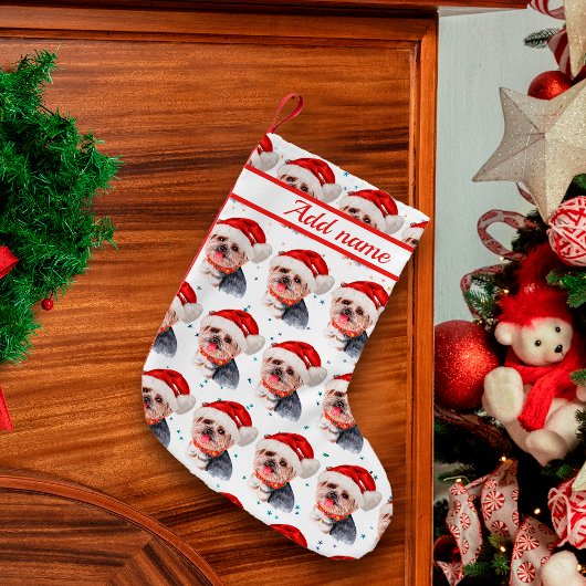 Yorkshire Terrier Dog Breed Christmas Stars Kleine Kerstsok