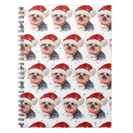 Yorkshire Terrier Dog Breed Christmas Stars Notitieboek