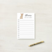 Yorkshire Terrier Dog gepersonaliseerd voor Do Lis Post-it® Notes (Op bureau)