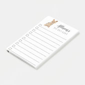 Yorkshire Terrier Dog gepersonaliseerd voor Do Lis Post-it® Notes (Schuin)