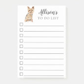 Yorkshire Terrier Dog gepersonaliseerd voor Do Lis Post-it® Notes (Voorkant)