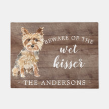 Yorkshire Terrier.Dog gepersonaliseerde deurmat