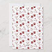 Yorkshire Terrier Dog gepersonaliseerde Valentijns Feestdagenkaart (Achterkant)