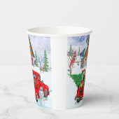 Yorkshire Terrier Dog in kerstcadeau Papieren Bekers (Links)