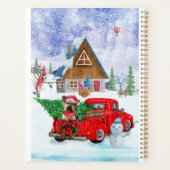 Yorkshire Terrier Dog in kerstcadeau Planner (Achterkant)
