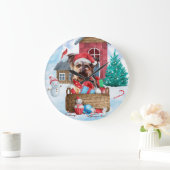 Yorkshire Terrier Dog in sneeuwkersthondenhuis Grote Klok (Huis)