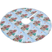 Yorkshire Terrier Dog in sneeuwkersthondenhuis Kerstboom Rok (Gekanteld)