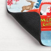 Yorkshire Terrier Dog kerstbezorging Truck Muismat (Hoek)