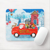 Yorkshire Terrier Dog kerstbezorging Truck Muismat (Met muis)