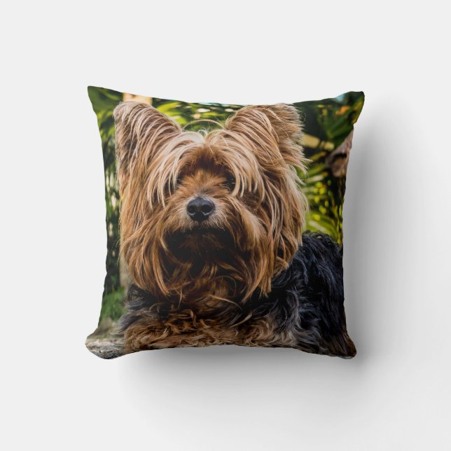 Yorkshire Terrier Dog Kussen (Voorkant)