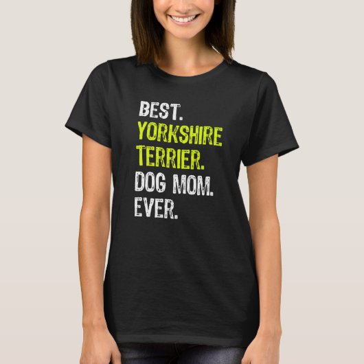 Yorkshire Terrier Dog mama Moederdag Dog T-shirt (Voorkant)