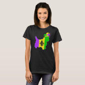 Yorkshire Terrier Dog Mardi Gras Carnival Funny Pu T-shirt (Voorkant volledig)