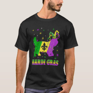 Yorkshire Terrier Dog Mardi Gras Carnival Jester B T-shirt