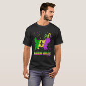 Yorkshire Terrier Dog Mardi Gras Carnival Jester B T-shirt (Voorkant volledig)