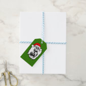 Yorkshire Terrier Dog met kerstkerstkerstkerstkers Cadeaulabel (Met Touw)