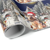 Yorkshire Terrier Dog met kerstkerstkerstkerstkers Cadeaupapier (Rol Hoek)