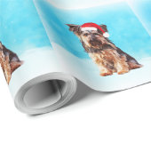 Yorkshire Terrier Dog met kerstkerstkerstkerstkers Cadeaupapier (Rol Hoek)