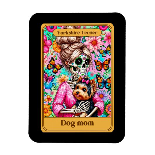 Yorkshire Terrier Dog Mom Tarot Kaart Magnet Magneet (Verticaal)