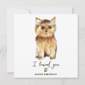 Yorkshire Terrier Dog Mum Puppy Pets Birthday Kaart (Voorkant)