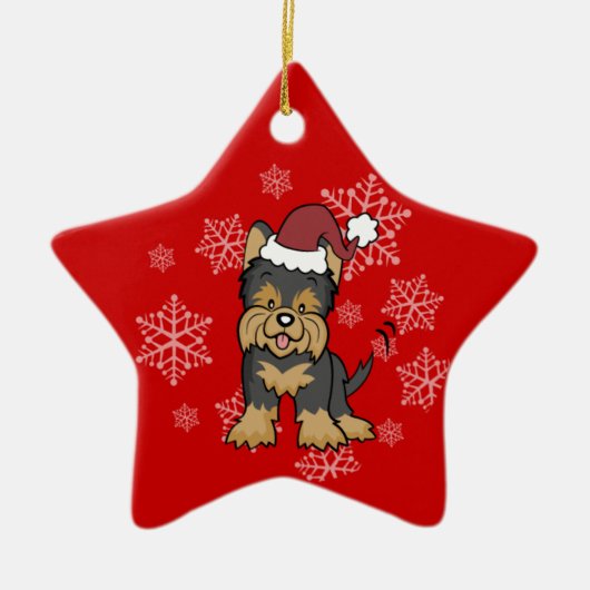 Yorkshire Terrier Dog Ornament (Voorkant)