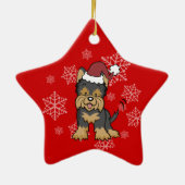 Yorkshire Terrier Dog Ornament (Achterkant)